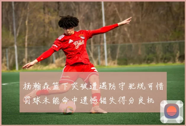 杨瀚森篮下突破遭遇防守犯规可惜罚球未能命中遗憾错失得分良机